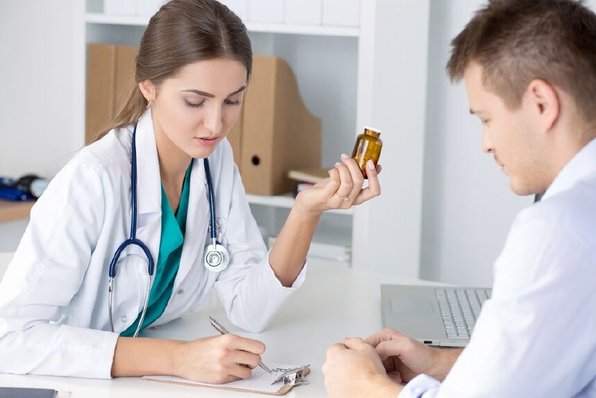 the doctor prescribes tablets for prostatitis