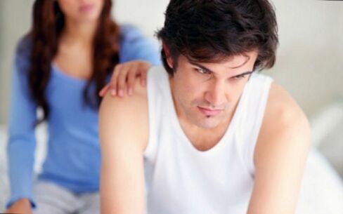 Violation of an erectile function in a man with prostatitis